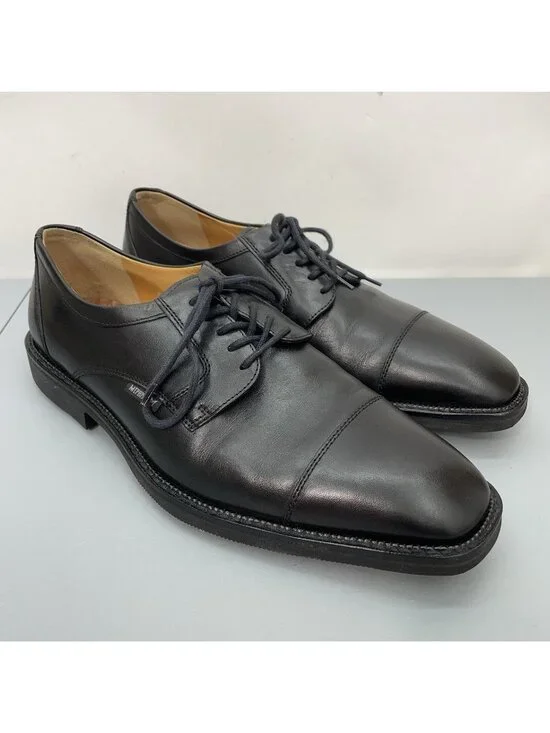 Mephisto Melchior Dress Oxfords Shoes Cap Toe Leather Black Mens 10.5