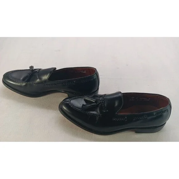 Allen Edmonds Dress Shoes Mens 9 1/2 D Black Pembrooke Classic Tassel Loafer