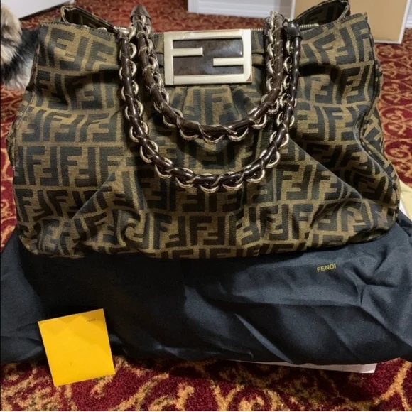 Fendi Zucca print shoulder bag