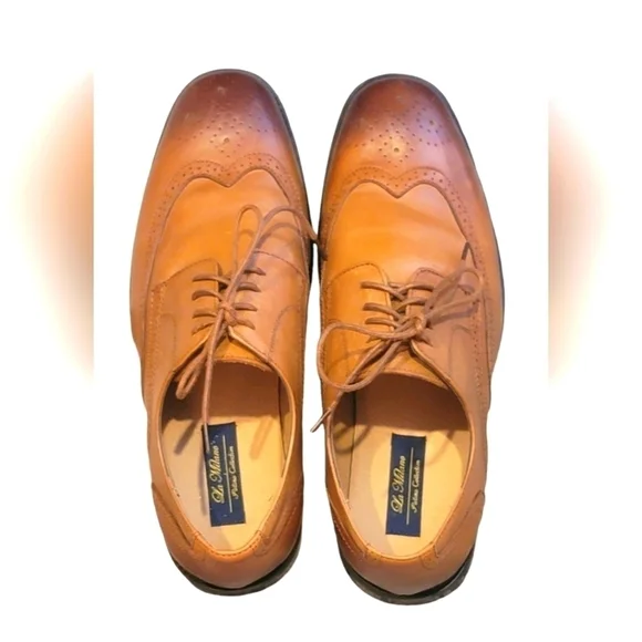 Men's Genuine leather Wingtip Oxford Lace up Dress Shoes