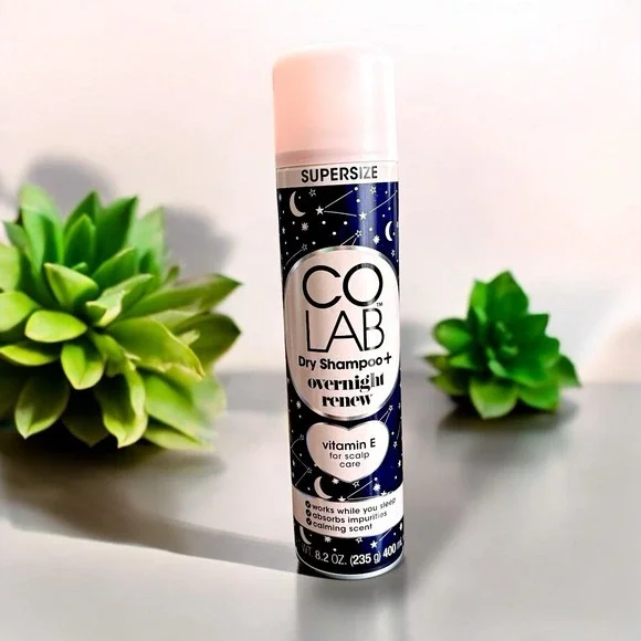 COLAB Dry Shampoo+ Overnight Renew Supersize 8.2 oz Vitamin E,‎ Scalp Care