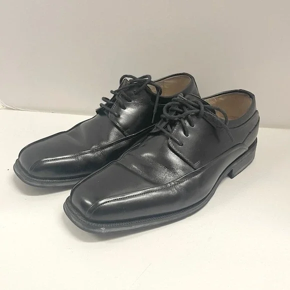 Florsheim Cortland Moc Toe Oxford Men's Black Leather Dress Shoes Size 8D