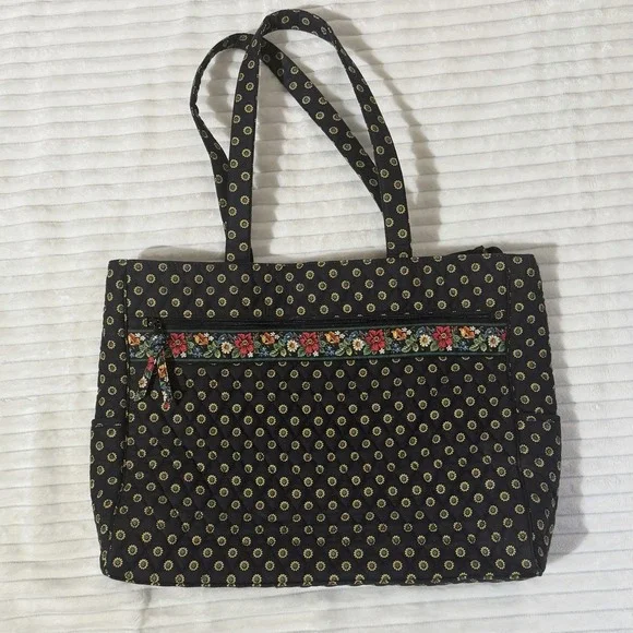VTG Vera Bradley Metropolitan Laptop Tote Bag retired 