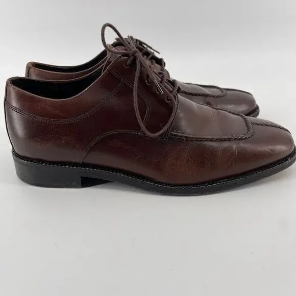 Cole‎ Haan Men's Brown Apron Split Toe Dress Shoes Size 9