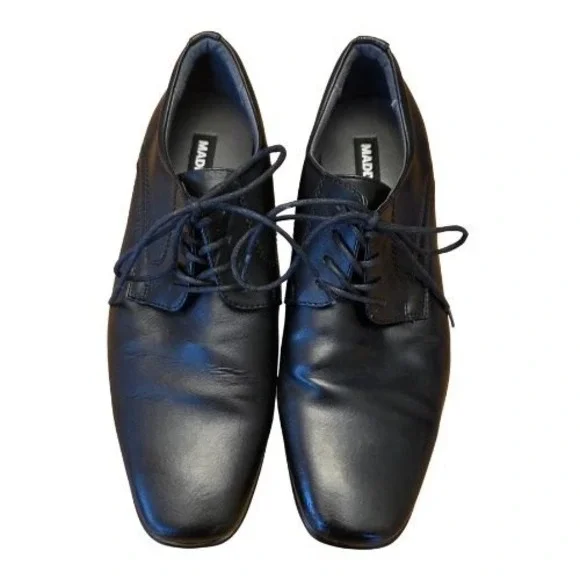 Madden Mens Black Lace Up‎ Oxford Dress Shoes Formal Business Size 9.5 Office