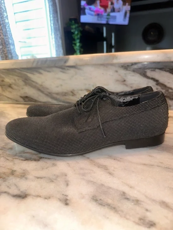 Aldo Studded Size 9.5 Men’s Lace-Up Dress Shoes in Black