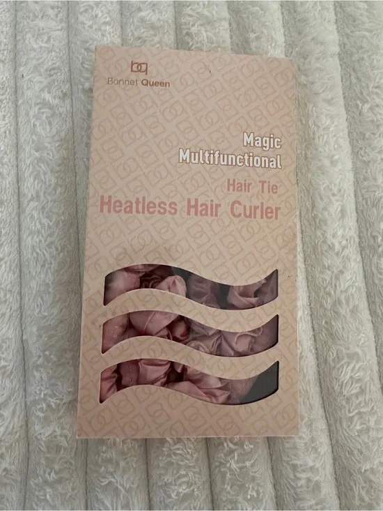 Heatless Hair Curler Ties - Rose Pink