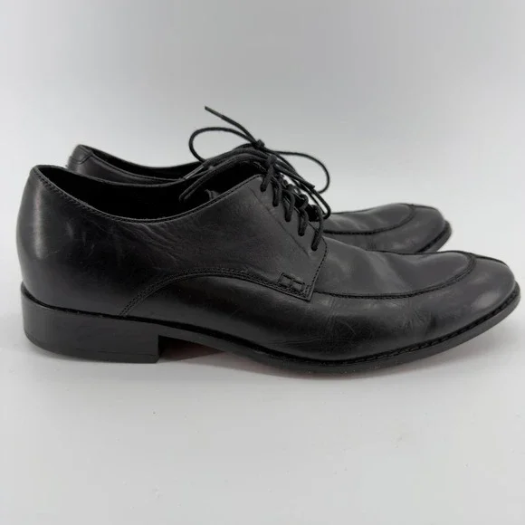 Cole Haan Mens Black Leather Split Toe Derby‎ Dress Shoes Size 12 M