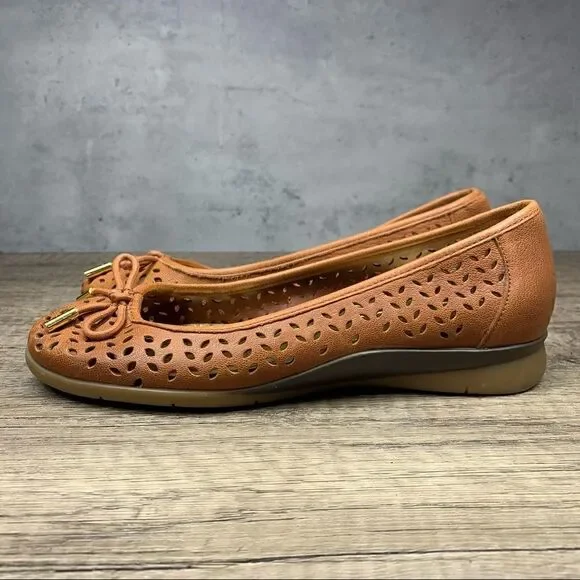 LAUREN Ralph‎ Lauren NIA Goat Leather Loafers Size 5 Women’s/Youth Girl 3 Flats