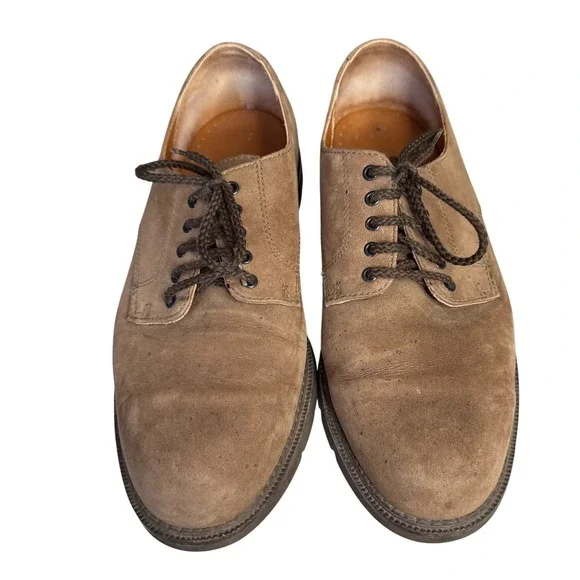 Rockport Men's Suede Oxford Dress Shoes‎ Size 12M Brown Lace Up Comfort