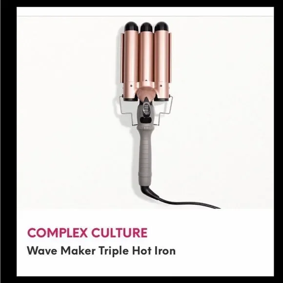🔥🔥COMPLEX CULTURE WAVE MAKER TRIPPLE HOT Titanium, hot iron, hairstyling tool