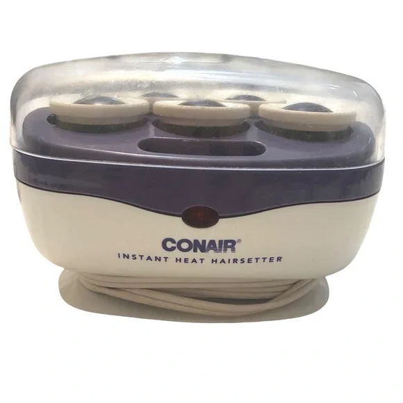 Conair Instant Heat Hairsetter 5 Jumbo Rollers Curlers Travel TESTED
