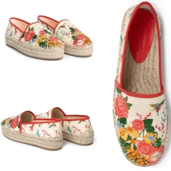 Johnny‎ Was Andra Embroidered Floral Espadrille 8m