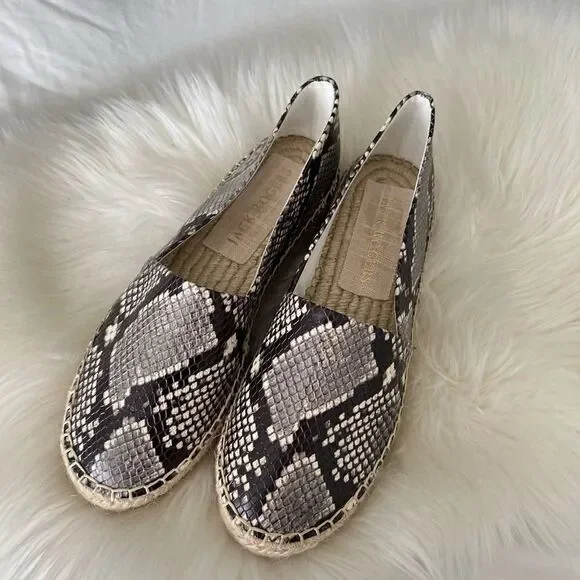 Jack Rogers platform snake skin espadrilles