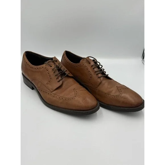 Cole Haan Grand 360 Brown Leather‎ Wingtip Oxford Mens Size 10 M Preppy