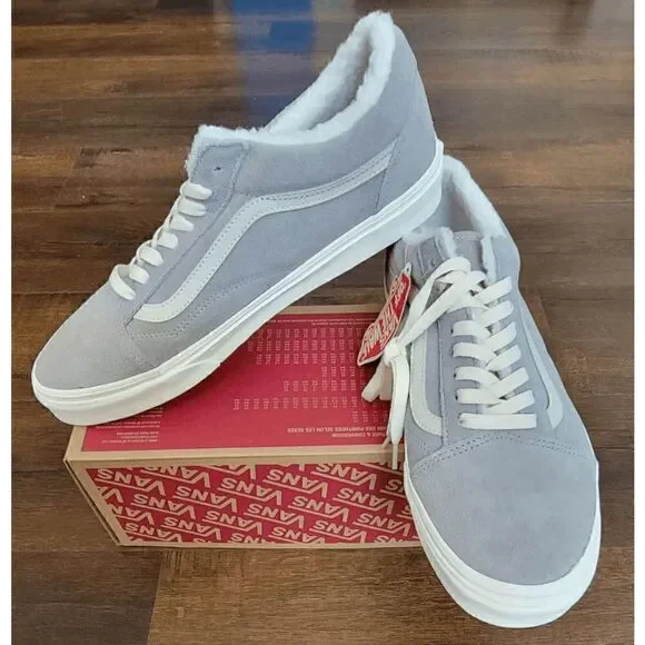 vans old skool cozy hug drizzle/mashmal women size 8.5