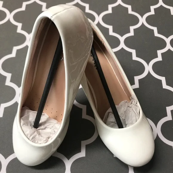 Little Girls' Toddler Girls Angel Girls Shiny White High Hill Flower Dress Shoes