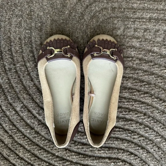 Janie and Jack Suede Bridle Bit Brown and Tan Loafers/Flats Quiet Lux Equestrian