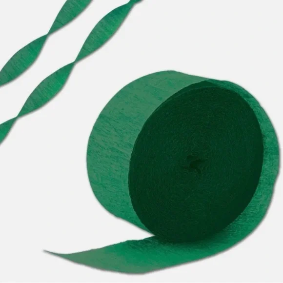 💞 New 81 Ft Green Crepe Paper Party Streamer