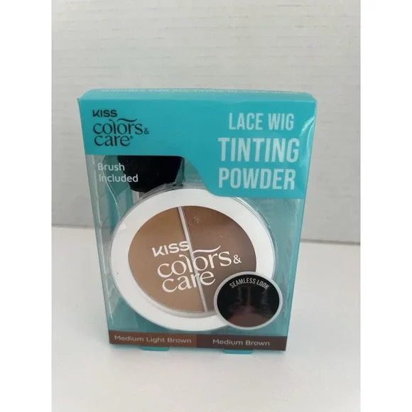 Kiss Colors & Care Lace Wig Tinting‎ Powder Medium Light Medium Brown