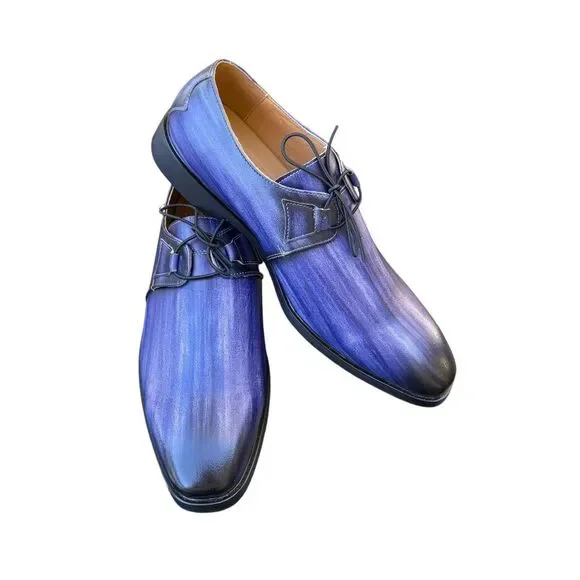 NEW Pointed Toe Oxford Dress Shoe Derby Special Occasion Wedding Formal Event