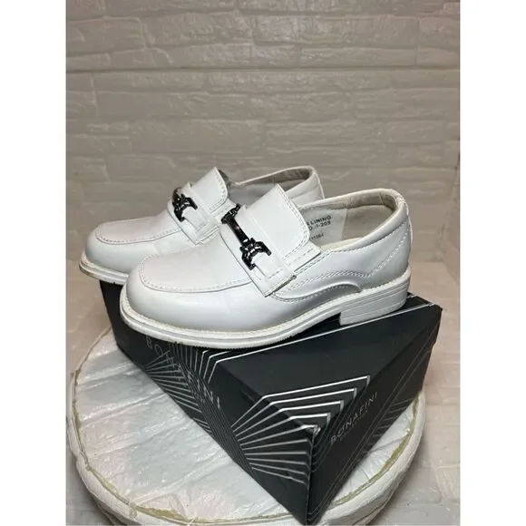 Toddler white dress shoes genuine leather
