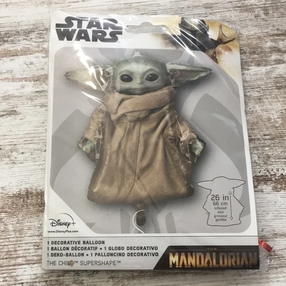 Star Wars Mandalorian The Child Grogu Baby Yoda Foil Balloon 26