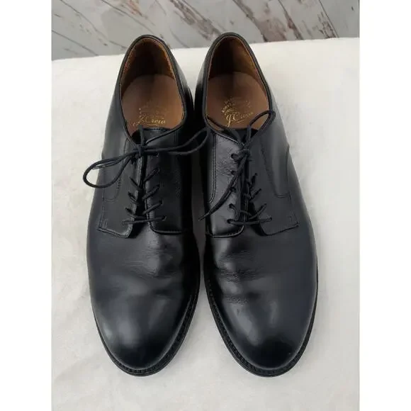 J. Crew Kenton Bluchers Black Leather Shoes