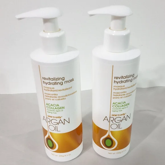 One 'N Only Argan Oil Revitalizing Hydrating Hair Mask, Bundle Of 2, 8.3 OZ.