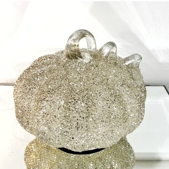 Z Gallerie Glittering Sequin Bead Glass Pumpkin Bella 7