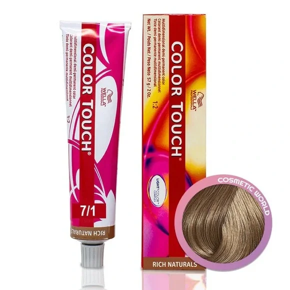 Wella Color Touch 7/1 Medium Blonde/Ash 2.0 oz