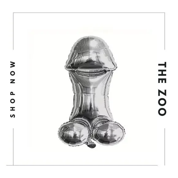 GOURD Shaped Balloon‎ Silver
