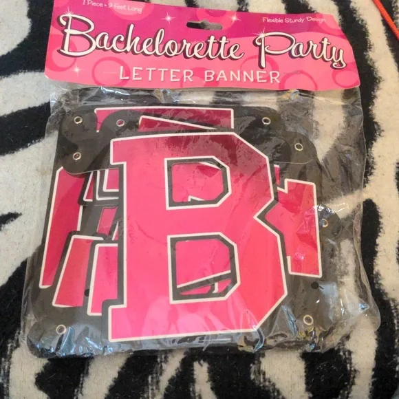 Bachelorette Party Letter Banner