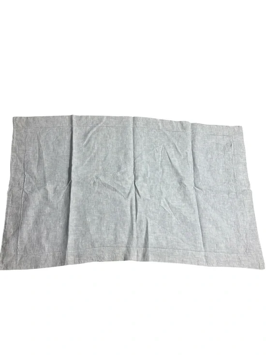 Pottery barn 100% linen gray pillow case sham cover capsule 36”x20”