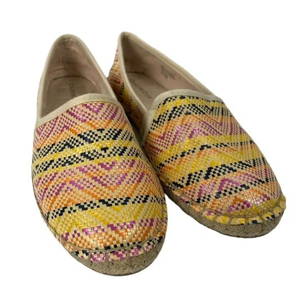 Charter Club Multicolor Chevron Print Slip-On Espadrilles‎ Size 8