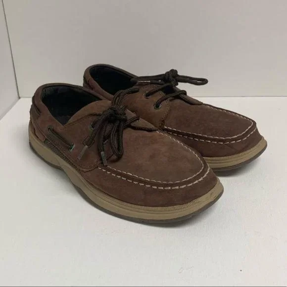 Sperry Top-sider Intrepid Boys Leather Boat Shoes