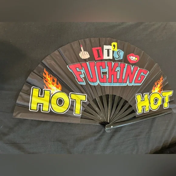 It’s Hot! Colorful Party Fan