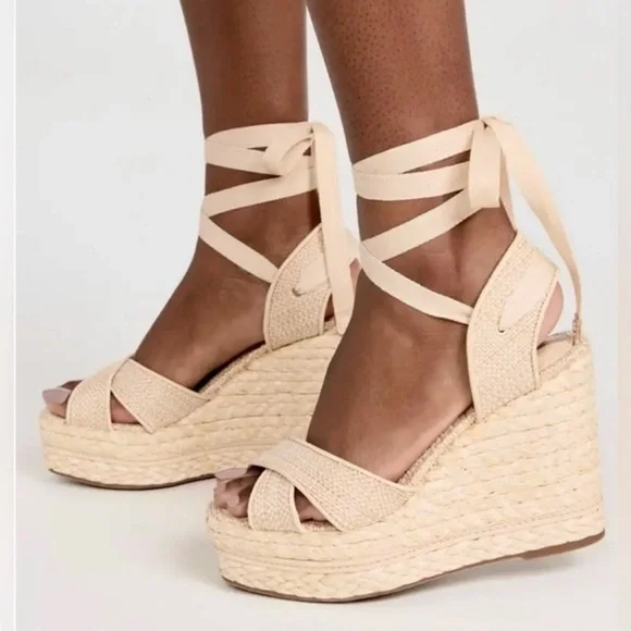 New Sam Edelman Vaughn Ankle Tie Espadrille Size 10M