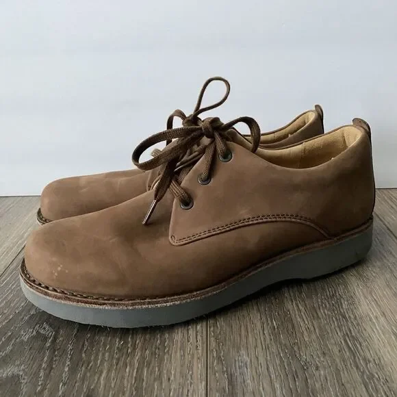 Samuel Hubbard Free Shoes Mens 10 Brown Nubuck Leather Oxford Vibram Comfort