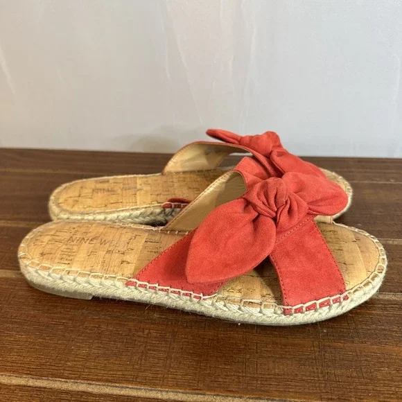 Nine West‎ Bellah Espadrilles Women's Size 7.5 M Red Sandals
