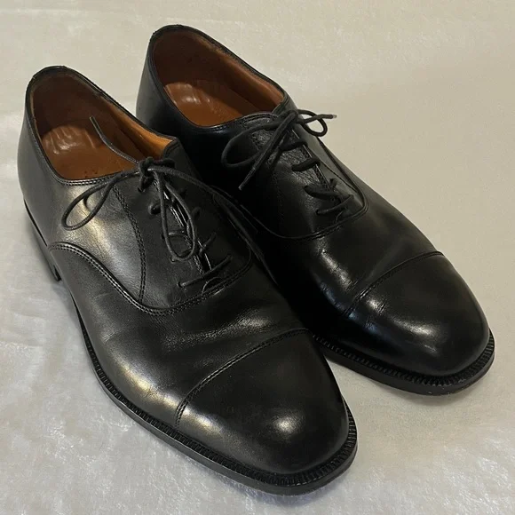 Rockport genuine leather size 7.5 classic Black Leather Men's Dress Shoes