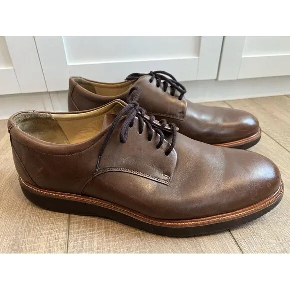 Samuel Hubbard Mens Founders Shoes‎ M2100-041 Chestnut Brown Sz 13 Wide Vibram