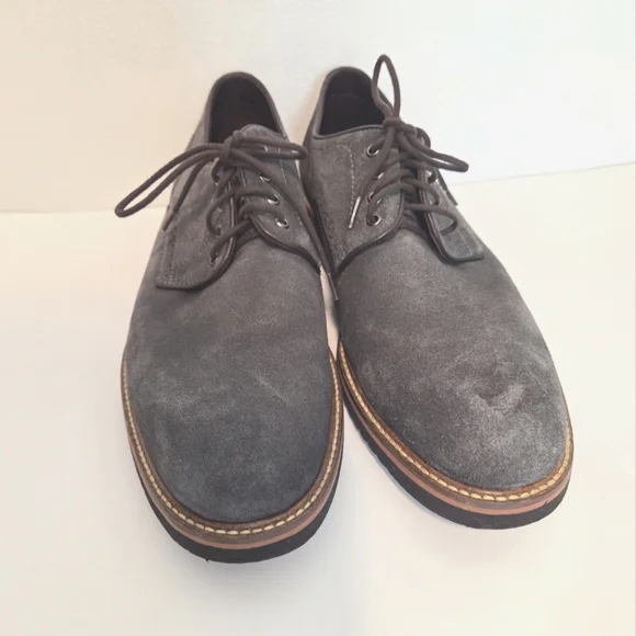 Martin Dingman Ernest Men's Sz 9 Grey Suede Derby Dress Shoes