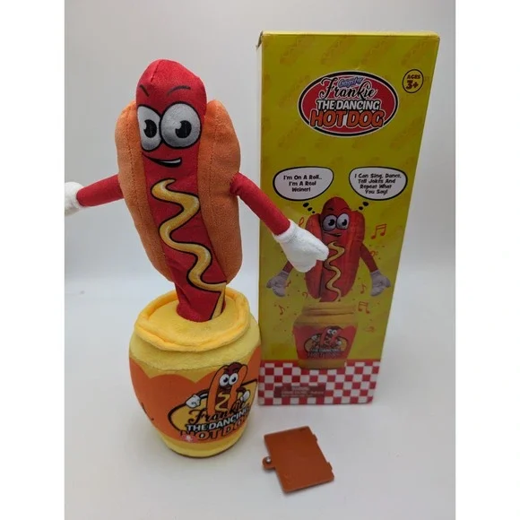 Dancing Hot Dog Toy -‎ Sings, Yodels, Jokes - Fun Decor for Kids  Adults Working
