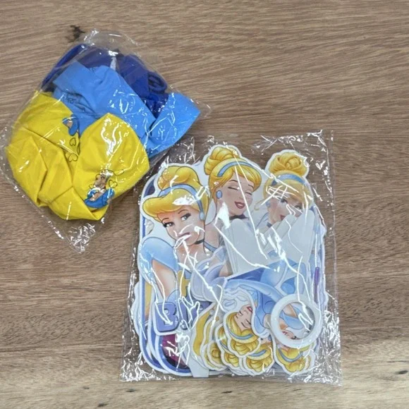 Disney Cinderella Princess Birthday Party Decorations Balloons Banner