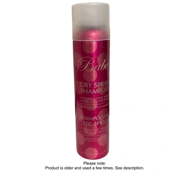 Babe Hair Dry Spray Shampoo for Hair Extensions Small Bottle 5.35 fl oz