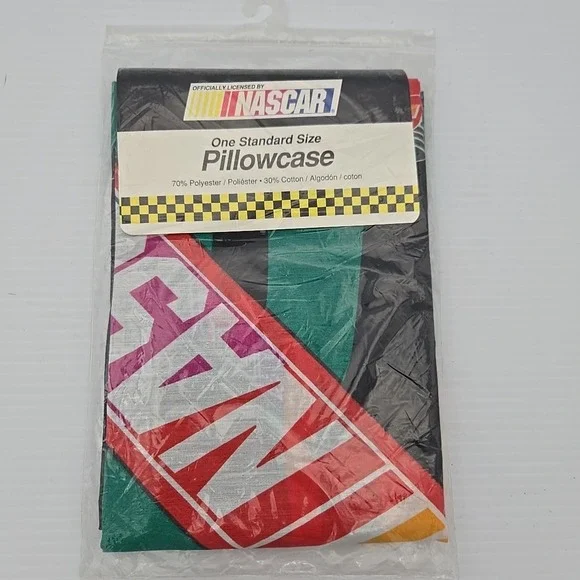 VTG NASCAR New Sealed Kids Sears Standard Pillowcase NOS Deadstock‎
