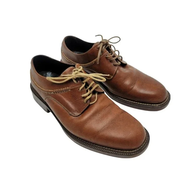 Cole Haan Country Derby‎ Dress Shoes Mens 8 D Brown Leather Lace Up G00165