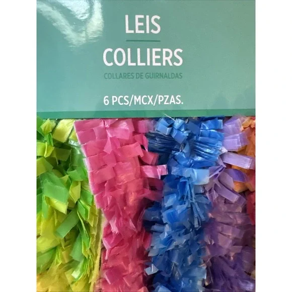 Lot of 6 Leis/ Hawaiian Necklaces/ Luau Party