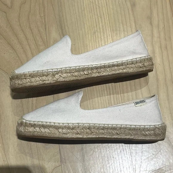 Soludos The Smoking Slipper Espadrille Cream/Off-White